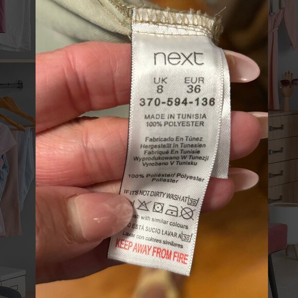 Light Green Silk Shirt dress - Picture 3 of 8